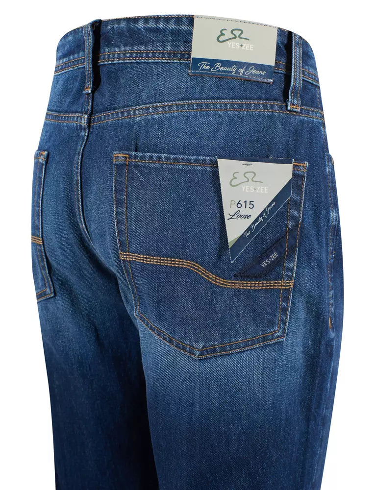 Yes Zee Blue Cotton Men Jeans