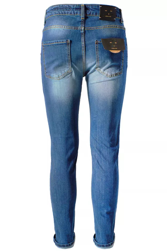 Yes Zee Blue Cotton Men Jeans