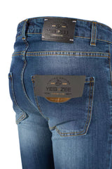 Yes Zee Blue Cotton Men Jeans