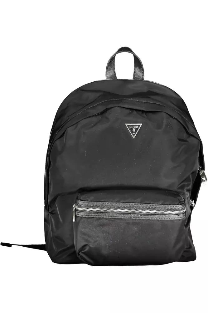 Guess Jeans Black Polyamide Men Backpack