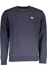 La Martina Blue Cotton Men Sweater