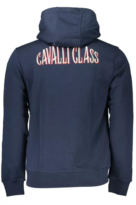 Cavalli Class Blue Cotton Men Sweater