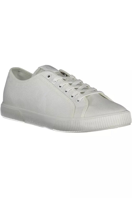 Calvin Klein White Cotton Men Sneaker