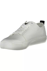 Calvin Klein White Cotton Men Sneaker