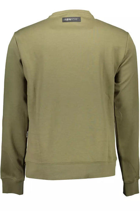 Plein Sport Green Cotton Men Sweater