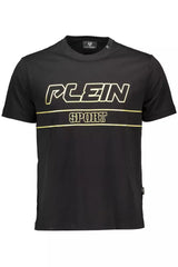 Plein Sport Black Cotton Men T-Shirt