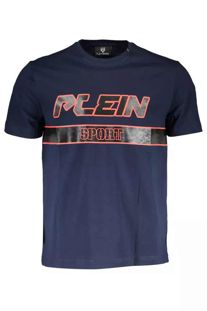 Plein Sport Blue Cotton Men T-Shirt