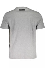 Plein Sport Gray Cotton Men T-Shirt