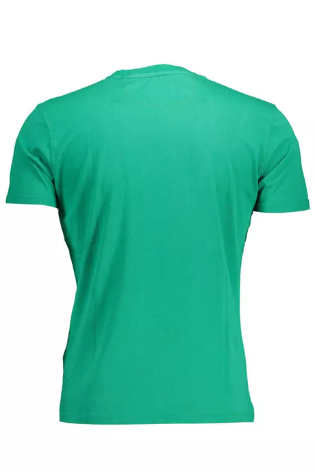 La Martina Green Cotton Men T-Shirt