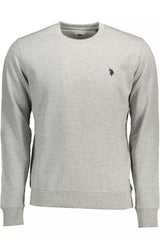 U.S. POLO ASSN. Gray Cotton Men Sweater