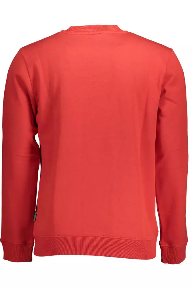 Napapijri Red Cotton Men Sweater