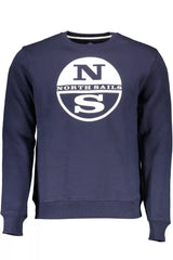 North Sails Blue Cotton Men Sweater