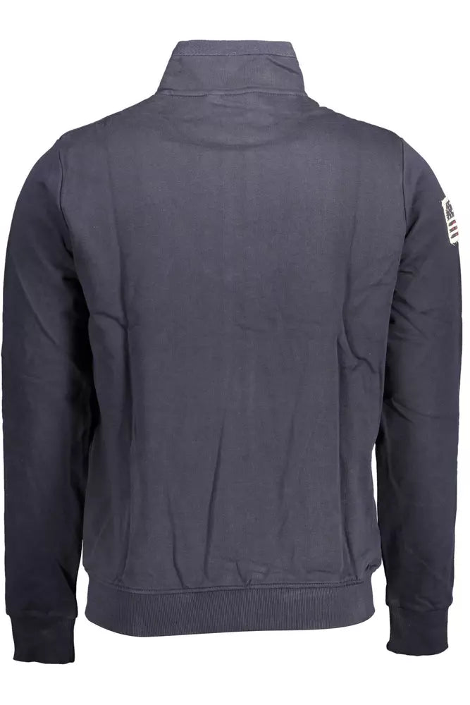 U.S. POLO ASSN. Blue Cotton Men Sweater