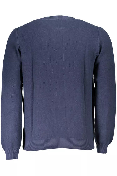 North Sails Blue Cotton Men Sweater