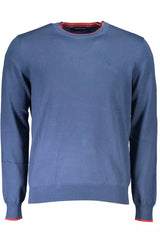 North Sails Blue Cotton Men Sweater