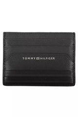 Tommy Hilfiger Black Leather Men Wallet