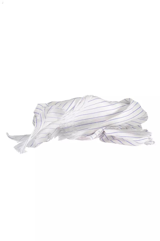 Gant White Cotton Men Scarf