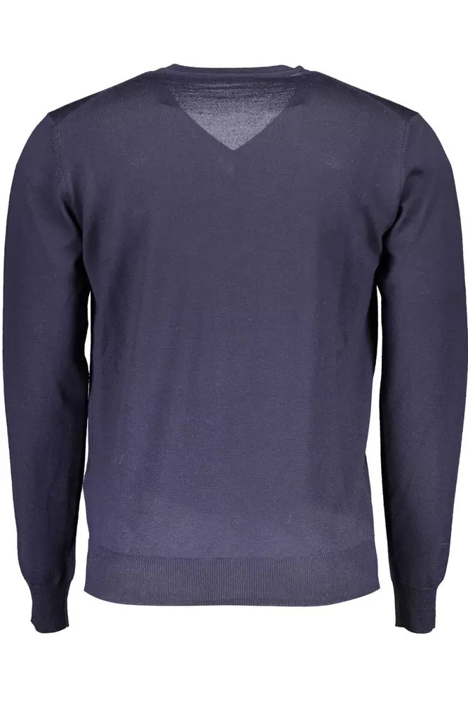 Harmont & Blaine Blue Wool Men Sweater