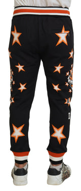 Dolce & Gabbana Elegant Black Star Casual Sweatpants