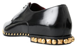 Dolce & Gabbana Elegant Studded Derby Formal Shoes