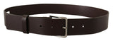 Dolce & Gabbana Elegant Dark Brown Leather Belt