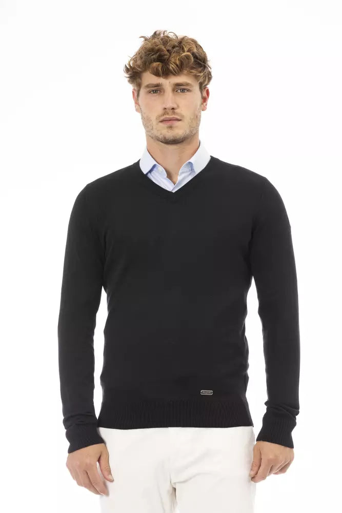 Baldinini Trend Black Modal Men's Sweater