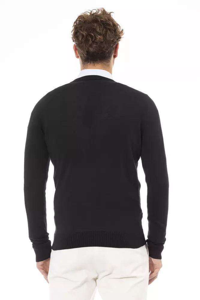 Baldinini Trend Black Modal Men's Sweater