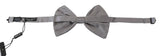 Dolce & Gabbana Elegant Silver Gray Silk Bow Tie