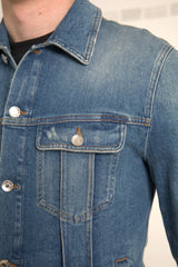 Dolce & Gabbana Elegant Blue Denim Stretch Jacket