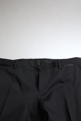 Dolce & Gabbana Elegant Black Slim Fit Two-Piece Suit