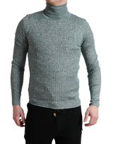 Dolce & Gabbana Elegant Green Turtleneck Pullover Sweater