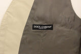 Dolce & Gabbana Elegant Beige Cotton Blend Dress Vest