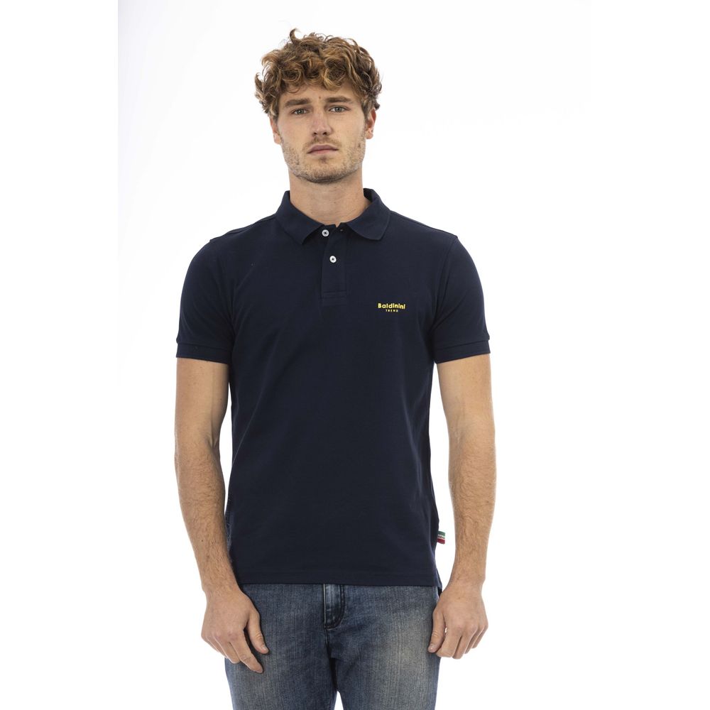 Baldinini Trend Blue Cotton Men Polo