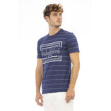 Baldinini Trend Blue Cotton Men T-Shirt