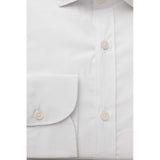 Bagutta White Cotton Men Shirt