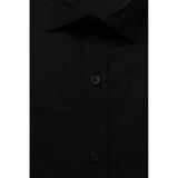 Bagutta Black Cotton Men Shirt