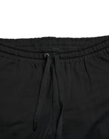 Dolce & Gabbana Elegant Black Cotton Jogger Pants