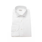 Bagutta White Cotton Men's Shirt