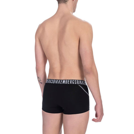 Bikkembergs Black Cotton Men's Trunk Underwear