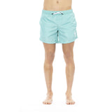 Bikkembergs Light Blue Polyester Men Swim Short