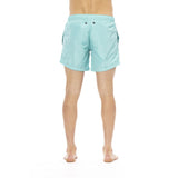 Bikkembergs Light Blue Polyester Men Swim Short