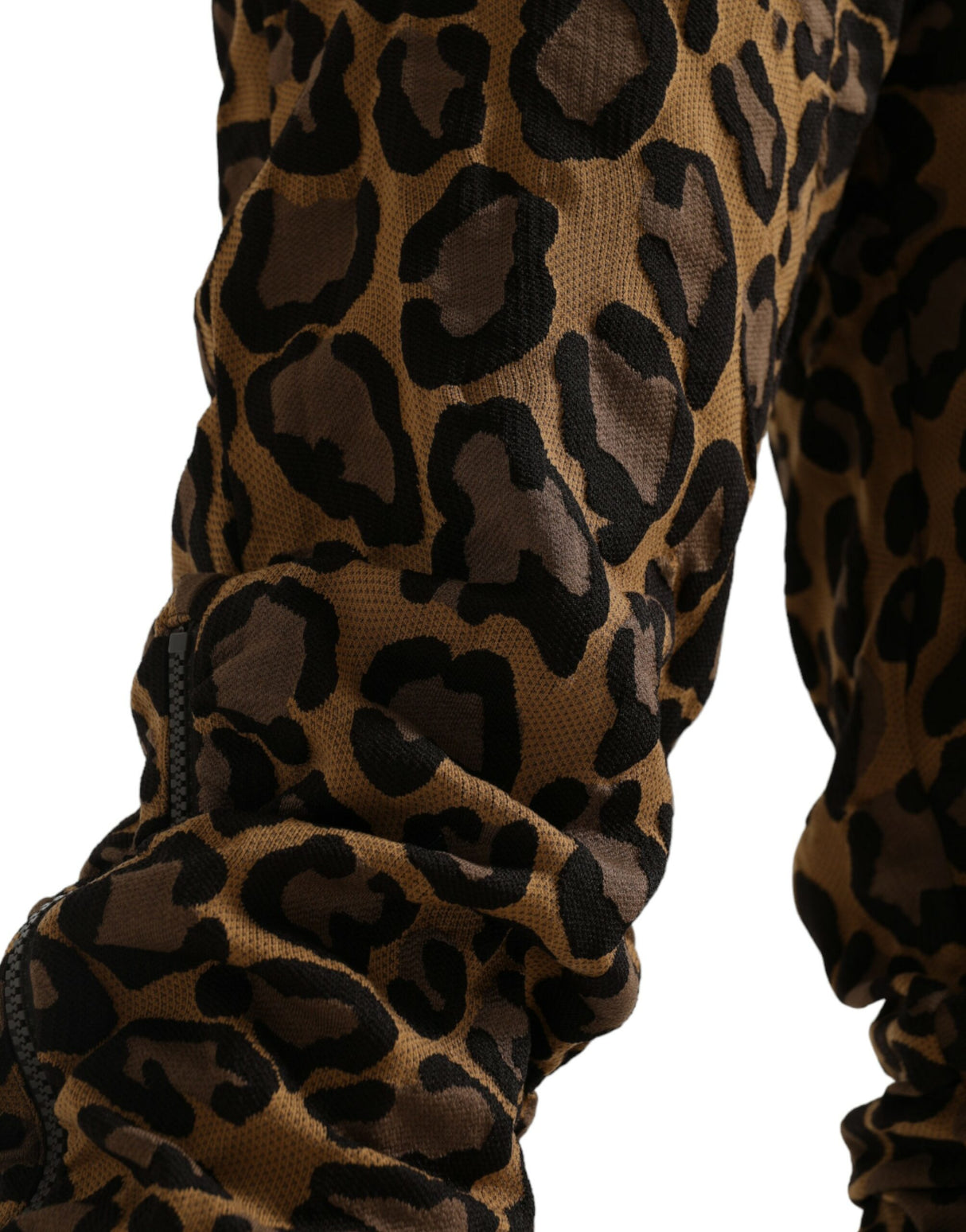 Dolce & Gabbana Chic Leopard Print Jogger Pants