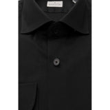 Bagutta Black Cotton Men Shirt