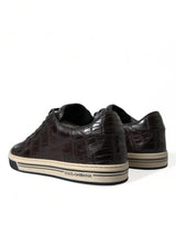 Dolce & Gabbana Elegant Exotic Leather Low-Top Sneakers