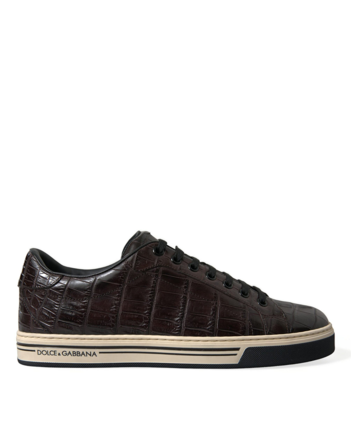 Dolce & Gabbana Elegant Exotic Leather Low-Top Sneakers