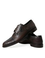 Dolce & Gabbana Elegant Textured Leather Oxford Dress Shoes