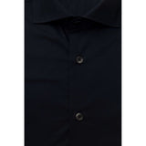 Bagutta Blue Cotton Men's Shirt