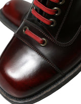 Dolce & Gabbana Dapper Dual-Tone Leather Ankle Boots