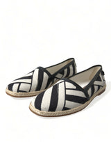 Dolce & Gabbana Chic Striped Canvas Espadrilles