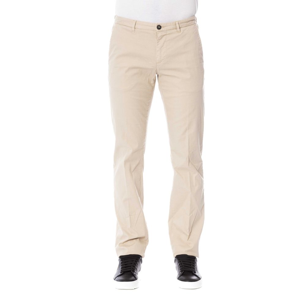 Trussardi Beige Cotton Men's Trouser